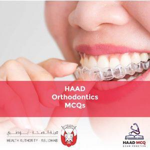 HAAD Orthodontics MCQs