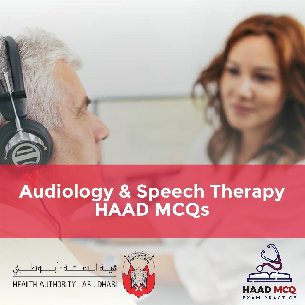 Audiology & Speech Therapy HAAD MCQs