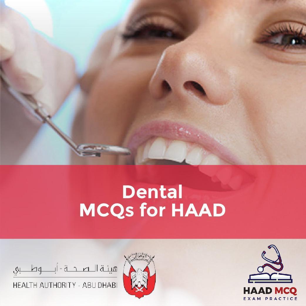 Dental MCQs for HAAD