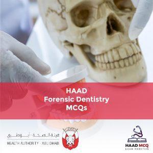 HAAD Forensic Dentistry MCQs