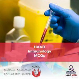 HAAD Immunology MCQs