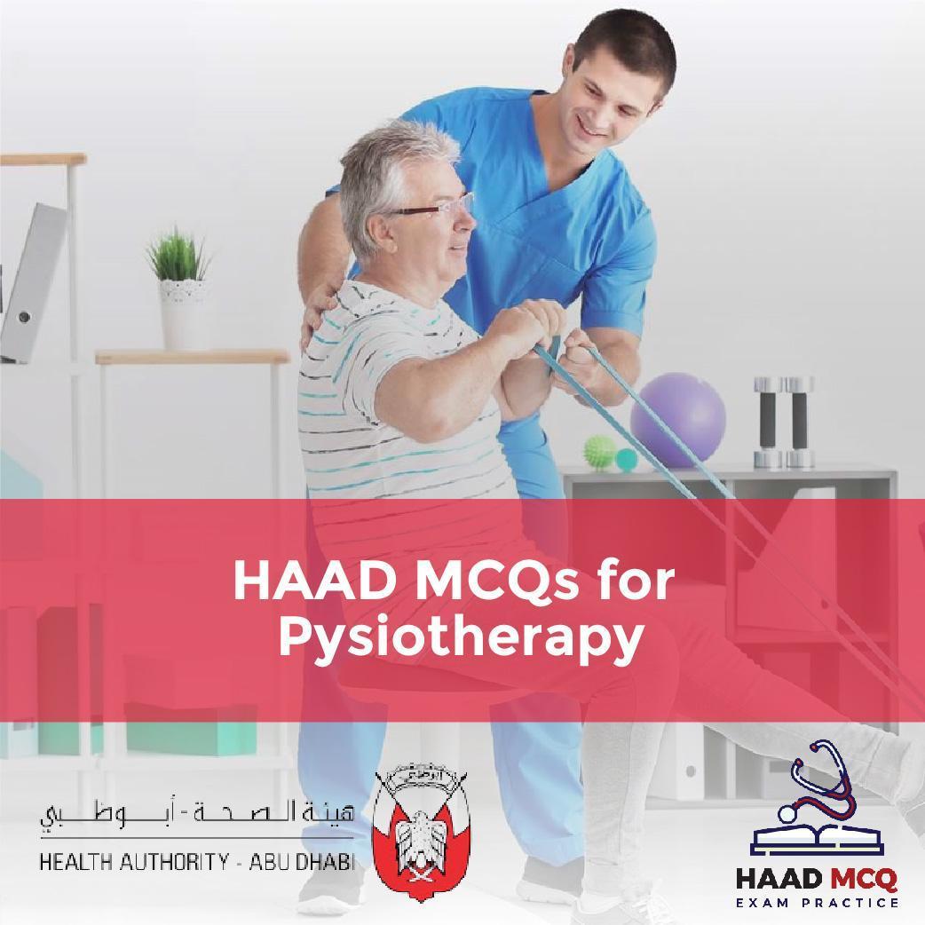 HAAD MCQs for Physiotherapy