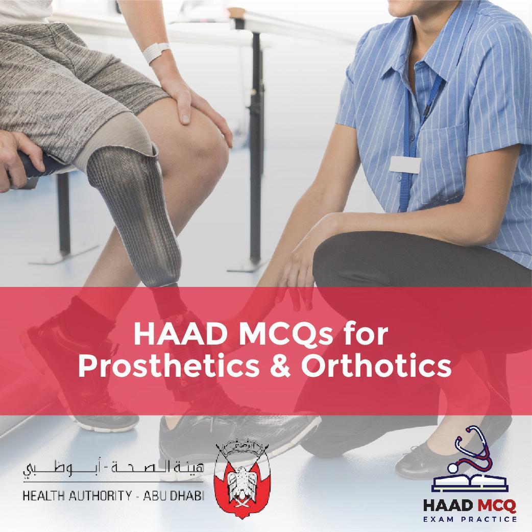 HAAD MCQs for Prosthetics & Orthotics