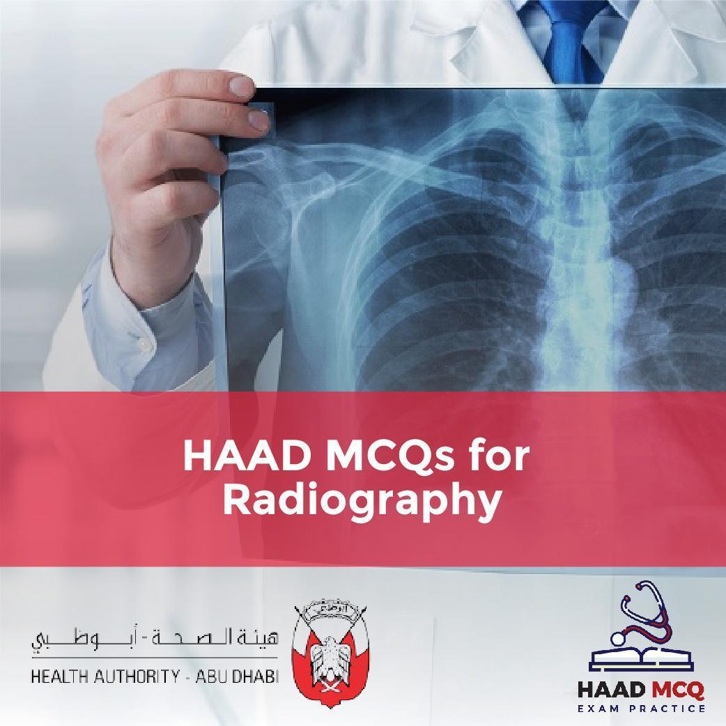 HAAD MCQs for Radiography