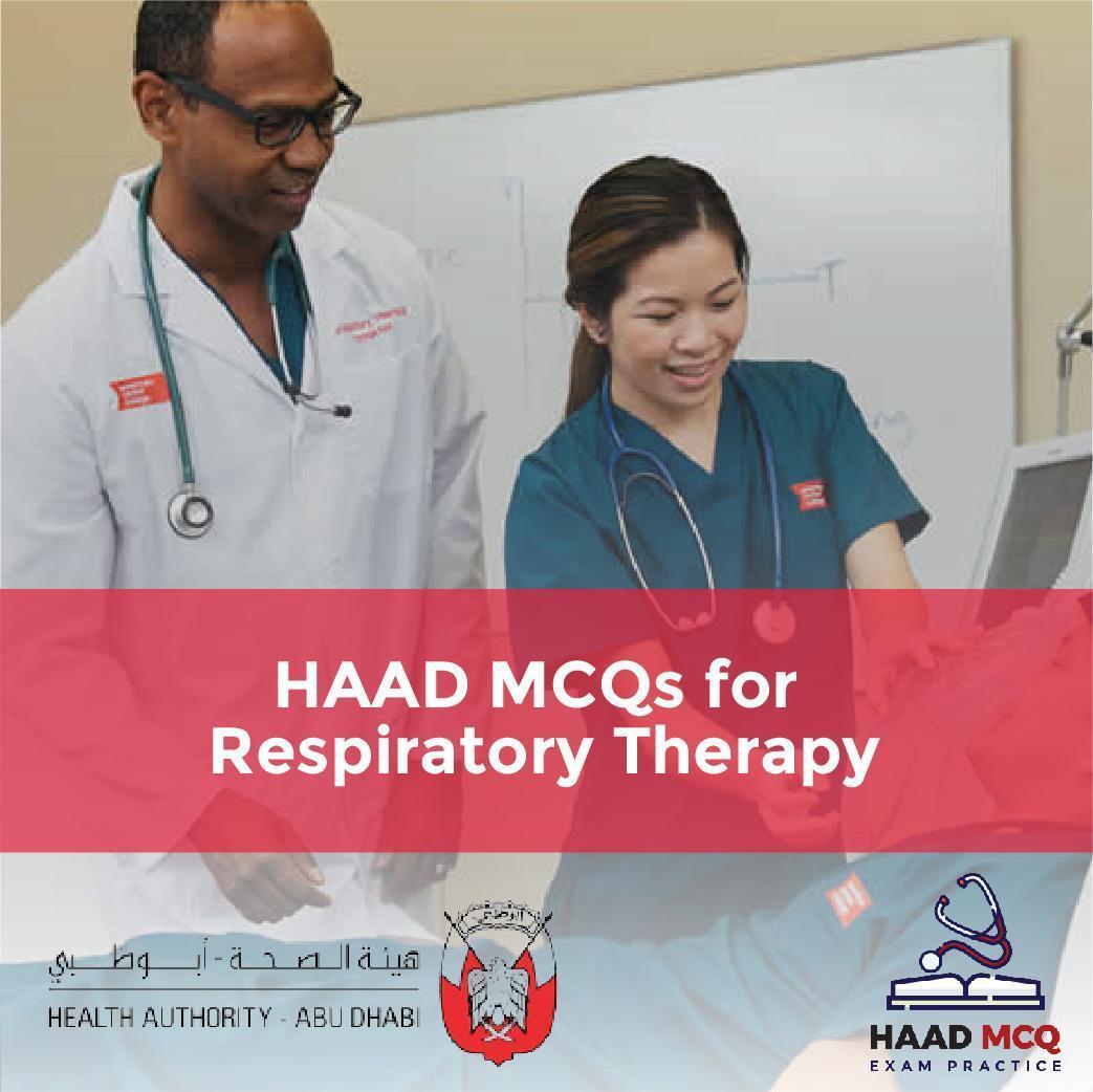 HAAD MCQs for Respiratory Therapy