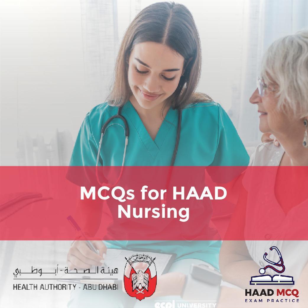MCQs for HAAD Nursing