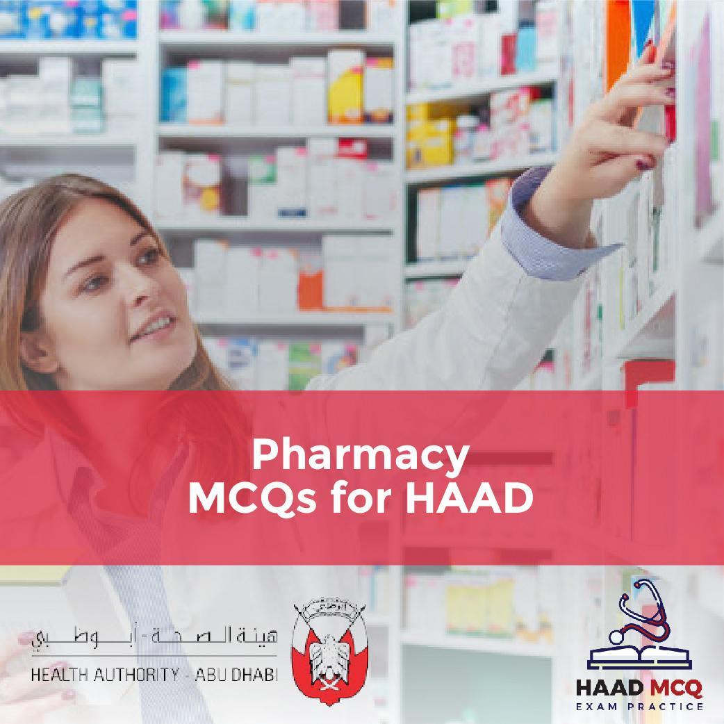 Pharmacy MCQs for HAAD