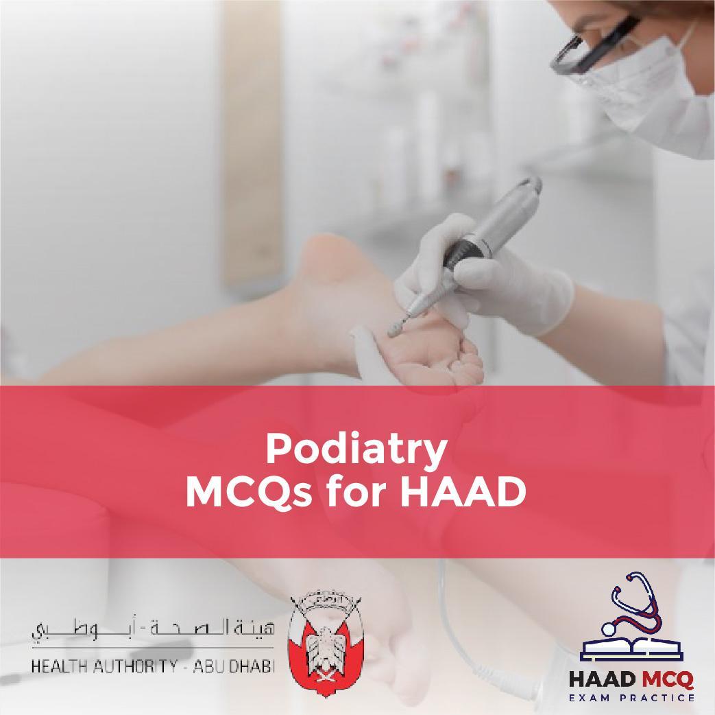 Podiatry MCQs for HAAD
