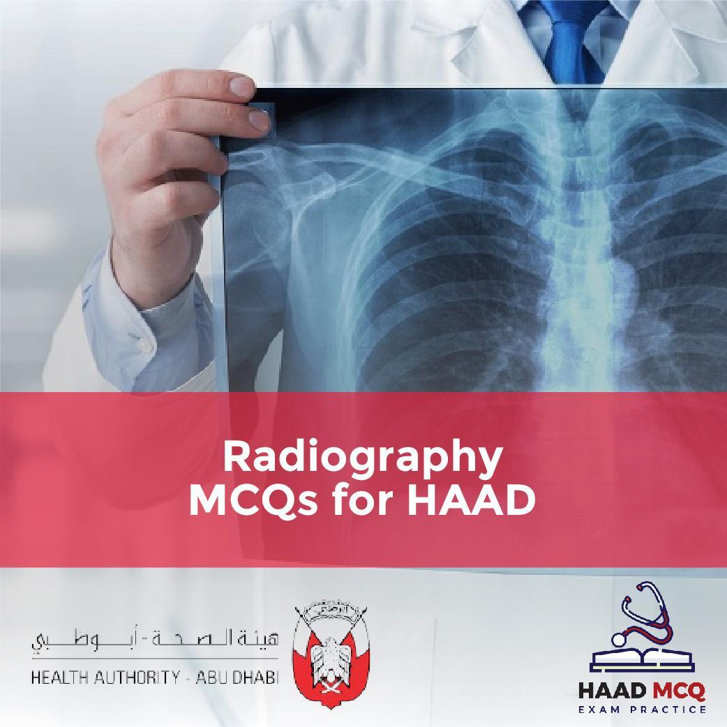 Radiography MCQs for HAAD
